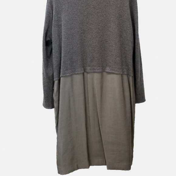 Annette Gortz AW/21 Ship Olive Sheath Grey Tie Dress - Picture 3 of 12